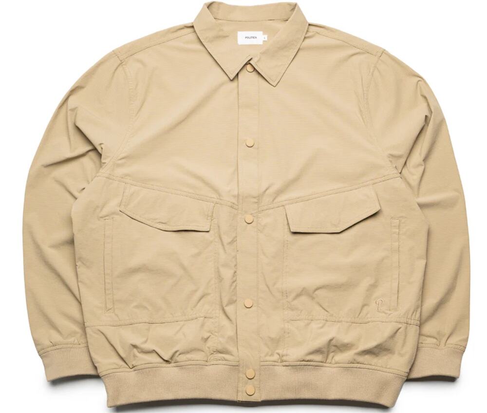 Politics Augustus Bomber Jacket in Khaki Ripstop Size XL X-Large